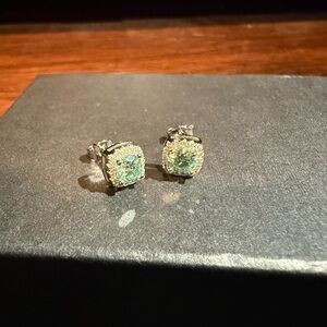 TCL Sparkling Green Stud Earrings